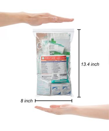 160 Piece First Aid Kit Bag Refill with Eyewash, Cold Pack, Bandages & More - Buy Online on GoSupps.com