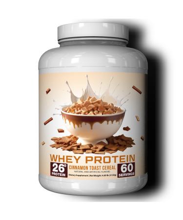 Ekkovision Protein Powder Cinnamon Toast Cereal 25 G Whey Protein per Scoop Low Lactose High Protein for Men & Women With Active Lifestyles Perfect for Shakes Smoothies and Recipes 60 Servings
