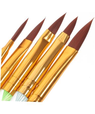FRCOLOR Set of 5 Brushes for Nail Art Tips Nail Tools de Gel Painting Tools Nail Gel Polish Nail Art Sticks for Practice Nail Art Display Pen Rhinestones Nail Polish Care Set Decorate 3D Nail Set - Buy Online on GoSupps.com
