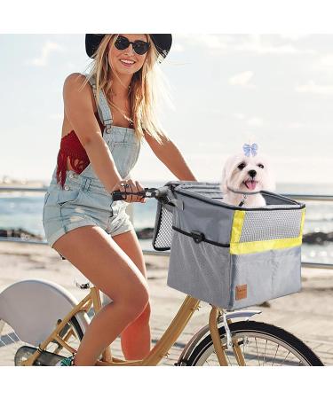 Pet Basket Pannier Pet Carrier Waterproof Double-Head Zipper Dog Cat Carrier Cargo Baskets with Multiple Pockets - Buy Online on GoSupps.com