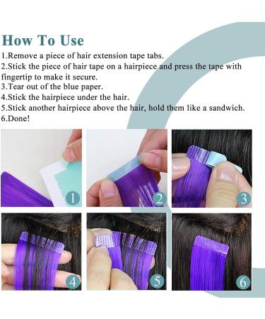 Hair Extension Tape Tabs - 120 PCS Double Sided Adhesive for Water Proof Extensions - 4cm*0.8cm - Buy Online on GoSupps.com