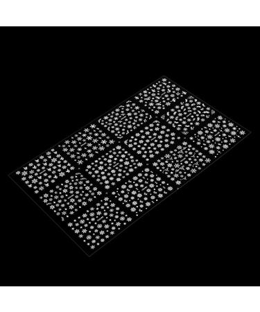 Frcolor 12 Sheets 3D Nail Stickers Christmas Snowflake Nail Art Stickers Nail Art Slices Glitters DIY Decorations - Buy Online on GoSupps.com