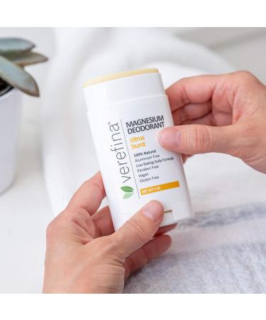 Verefina Aluminum-Free Natural Deodorant Stick | Hypoallergenic, Paraben-Free & Cruelty-Free | 3 Oz Coconut Scent | Vegan Formula for Sensitive Skin - Buy Online on GoSupps.com