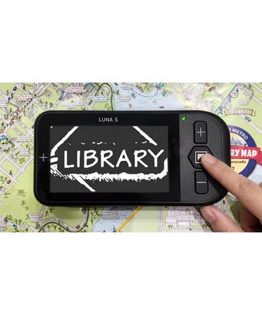 Zoomax Luna S Portable HD Electronic Magnifier for Low Vision | Handheld Video Magnifier (2X-19x Magnification) - 10 High Contrasts | FM Radio & Voice Control | Lens Cleaning Cloth - Buy Online on GoSupps.com