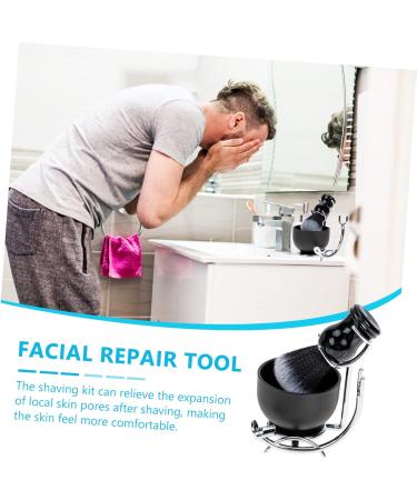 Minkissy Men's Razor Hair Care Kit | Modern Shaving Set & Beard Grooming Tools | Perfect Gift for Men - Zinc Alloy Cup & Razor Set - Buy Online on GoSupps.com