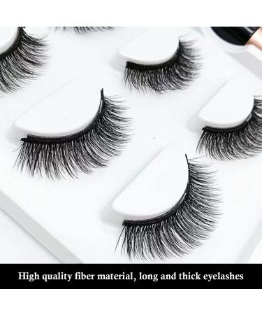 Magnetic Eyelashes & Eyeliner Set - 3D Waterproof Purple Lashes with Tweezers | Natural Look & Easy Application - Buy Online on GoSupps.com