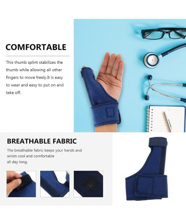 Healifty Thumb Brace Splint Tape Protective Athletic Strap & Sleeve for Injury Recovery - Blue - Buy Online on GoSupps.com