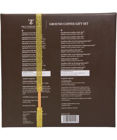 Coffee Gifts - Ground Coffee & Instant Coffee Bundle Gift Sets Coffee Gifts For Men Women Flavours Includes Hazelnut French Vanilla Irish Italian Peppermint White Mocha Cinnamon Almonds Ground & Instant - Buy Online on GoSupps.com