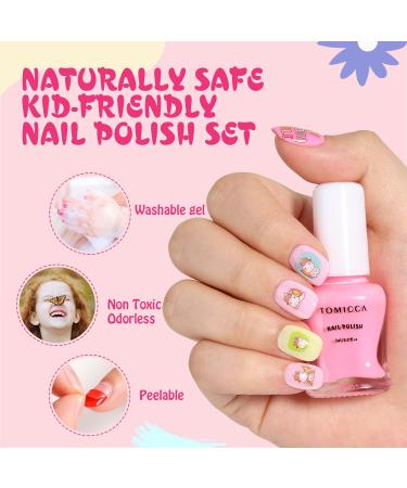 Tomicca Children s Nail Polish Set - 12 Non-Toxic Odorless Fast-Dry Peel-Off Colors | Perfect Gift for Girls | Ideal for Christmas & Special Occasions - Buy Online on GoSupps.com