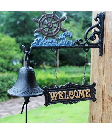 Antique Decor Bell Doorbell Design Doorbell Birds Rudder Crane Doorbell Retro Welcome Double-Sided Listing Doorbell Hand Bell 27x10x25cm Cast Iron Doorbell Cast Iron Door Bell - Buy Online on GoSupps.com