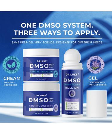 Dr. Luke Pharmaceutical Grade DMSO Roll On 99.9 Pure: Dsmo Pharmaceutical Medical Grade Lotion for Joint & Muscle Relief with Arnica Magnesium Chloride Lavender MSM Menthol & Frankincense - 1 Pack 3 Ounce (Pack of 1) - Buy Online on GoSupps.com