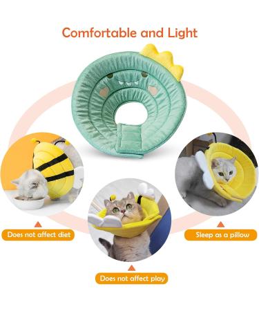 AllSopets Lightweight Cat Protective Collar - Soft Recovery Cone for Cats & Puppies After Surgery - Green - Buy Online on GoSupps.com