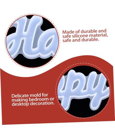 Anneome 1pc Crystal Epoxy Mold Resin Epoxy Silicone Molds Diy Epoxy Molds Craft Mold House Number Front Door As Shown 22.6X9X1.2CM - Buy Online on GoSupps.com