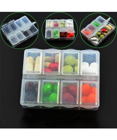 Clear Weekly Pill Case - Travel Pill Organizer Food Grade PP Material Easy to Carry - Buy Online on GoSupps.com