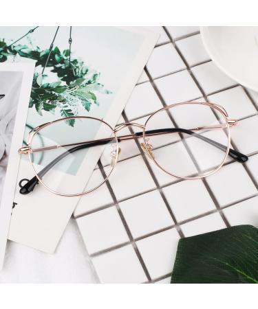 LINVO Women's Cat Eye Glasses - Classic Vintage Metal Frame Non-Prescription Black Glasses for Stylish Looks - Buy Online on GoSupps.com