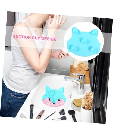 Ipetboom Fox Scrub Makeup Dry Brushing Silica Gel Makeup Brush 17x15cm Blue - Buy Online on GoSupps.com
