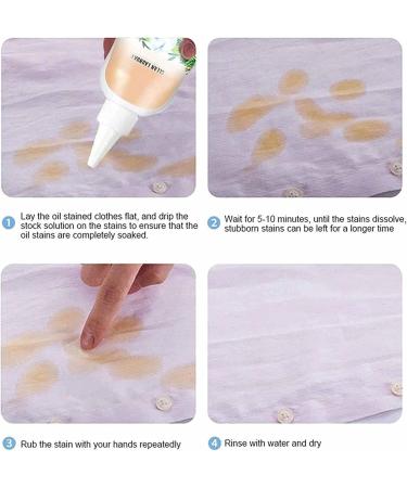 ROWCES 2 Clothing Stain Remover | 200mL Laundry Oil Stain Removal Clothes Cleaning Agent for Home Dorm Apartment Hotel School for Bed Sheet Clothes 2 Pcs a - Buy Online on GoSupps.com