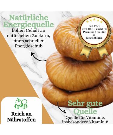  1001 Frucht 1001 Frucht Dried Figs - 1000g - Dried Figs from Turkey without Additives - Dried Fruits Unsweetened - Raw Food Grade - Buy Online on GoSupps.com
