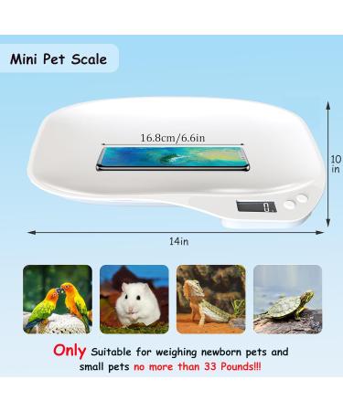 Pet Scale Digital Small Animal Weight Scale Portable LCD Electronic Weighing Scale(Max. 33 lbs) Multifunction Kitchen Scale for Food/Puppy/Hamster/Kitten/Hamster/Whelping - Buy Online on GoSupps.com