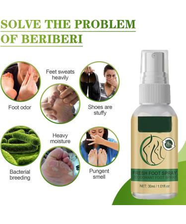 Sweaty Feet Foot Spray Foot Spray Anti sweat spray Foot Spray Odor Eliminators Spray Effectively Eliminate Foot Odor Anti Foot Odor Fast Deodorization - Keep Freshes & Dry for a Long Time 30ml - Buy Online on GoSupps.com