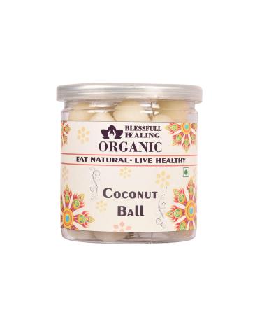 Blessfull Healing Organic Coconut Ball 300 Gram Airtight Container (Packing May Vary)