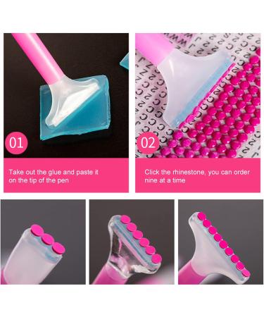 Rhinestone Painting Accessories Professional Nail Art Dotting Tool Practical with Rhinestone Dotting Pen for Nail Salon - Buy Online on GoSupps.com