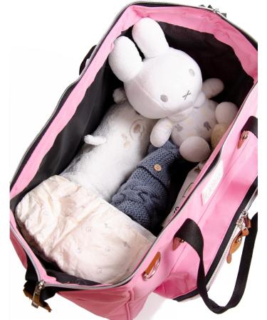 Fume London Baby Bag - Stylish Multi-Functional Diaper Bag for Moms & Dads | Pink Travel Baby Bag - Buy Online on GoSupps.com