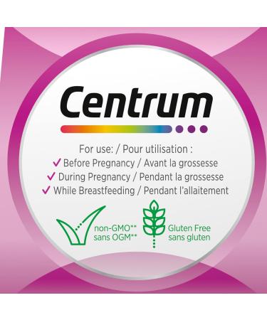 Centrum Prenatal Vitamin Tablet Postpartum Multivitamin and Mineral Supplement Essential Prenatal Vitamins 100 Count (Packaging May Vary) - Buy Online on GoSupps.com