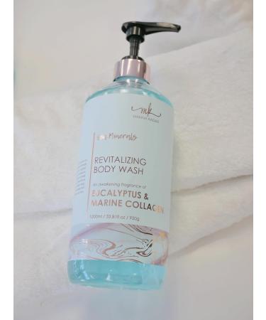 Manna Kadar Beauty Dead Sea Minerals Revitalizing Body Wash Eucalyptus & Marine Collagen - Clean Soothe Revitalizes Rejuvenates Skin Shower Gel - Buy Online on GoSupps.com