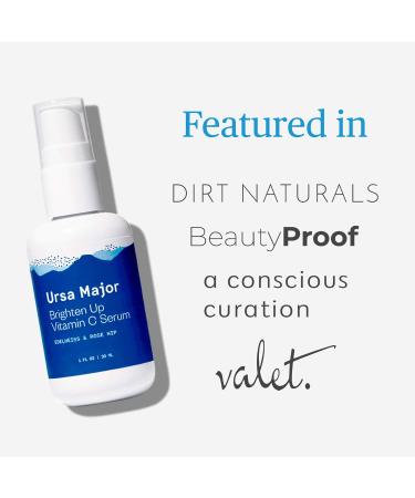 Ursa Major Natural Vitamin C Serum | Brightening Formula for Dull Skin, Dark Spots, Wrinkles | Vegan & Cruelty-Free | 1oz - Buy Online on GoSupps.com