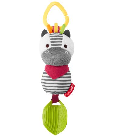Skip Hop Bandana Buddies Baby Activity Chime & Teether Stroller Toy  Zebra