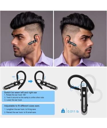 Englear Bluetooth Headset - Wireless Noise Canceling Earpiece for Cellphones and Truckers (Dark Gray) - Buy Online on GoSupps.com