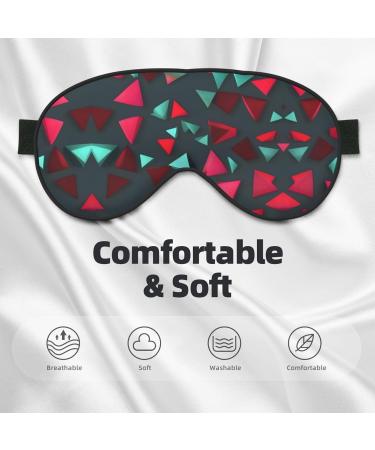 Triangular Pattern Eye Mask - Soft Elastic & Adjustable Sleep Mask for Men & Women | International Shipping - Buy Online on GoSupps.com