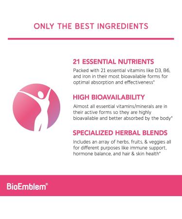 BioEmblem Women's Multivitamin and NAD+ Supplement - Buy Online on GoSupps.com