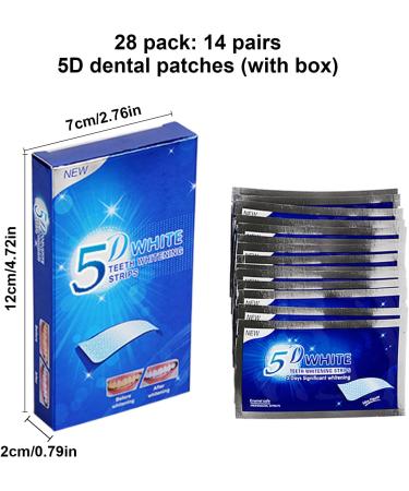 28 Piece Teeth Whitening Strips - Fast Stain Removal & Brightening for a Radiant Smile - Buy Online on GoSupps.com