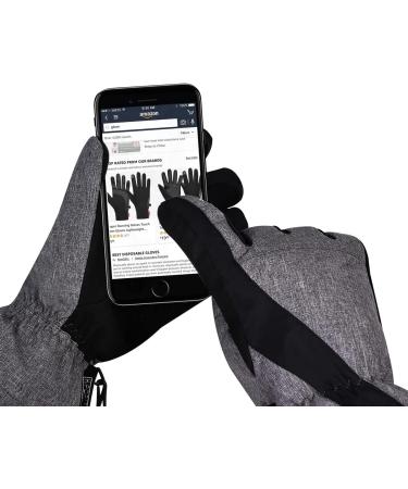 Fitfirst Waterproof Ski Gloves - Winter Touchscreen Snow Gloves for Men and Women - Grey, Large - Buy Online on GoSupps.com