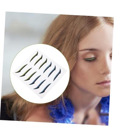 Hemoton 72 Pairs Glitter Eyeliner Glitter Stickers Double Eyelid Tapes Eyeliner Transfer Miss Tool Flash - Buy Online on GoSupps.com