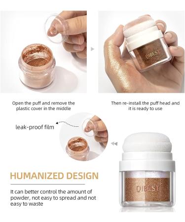 3Pcs Holographic Body Glitter Highlight Powder - Festival Cosmetic Sparkle for Body, Face, Hair - Vegan & Cruelty Free - Buy Online on GoSupps.com