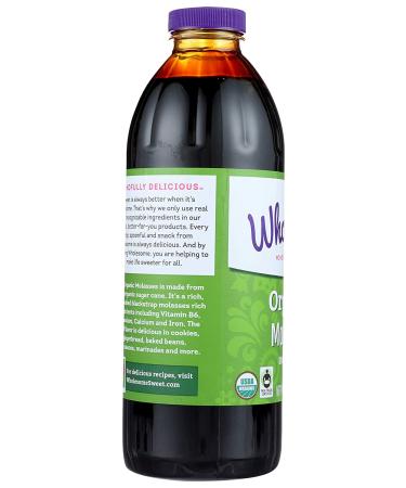 Organic Molasses Unsulphured - 32 oz | Wholesome Sweeteners - Buy Online on GoSupps.com