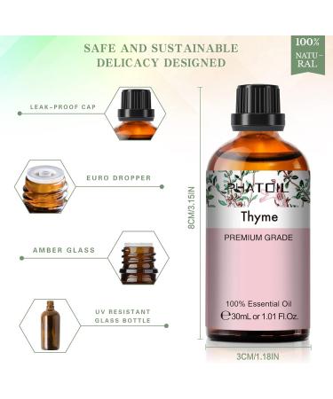 PHATOIL Thyme Essential Oil 30ML - Premium Grade Pure Oil for Aromatherapy Diffusers, Humidifiers, and Candle Making - Buy Online on GoSupps.com