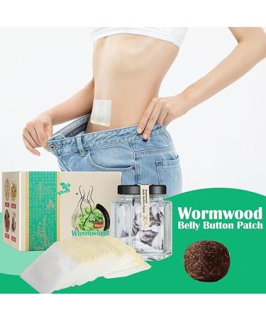 Mugwort Belly Patch - 90 Natural Wormwood Stickers for Men & Women | Abdomen Pain Relief Pads (3 Packs) - Buy Online on GoSupps.com