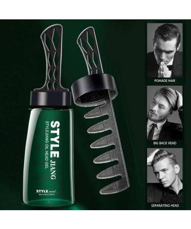 2 Hair Wax Gel with Comb - 2 in 1 Hair Gel with Comb - 260ml Men Hair Styling Gel Long Lasting Hair Styling Gel Tool Hair Wax Fast Build Hair Styling N 2 Pcs 260ml - Buy Online on GoSupps.com