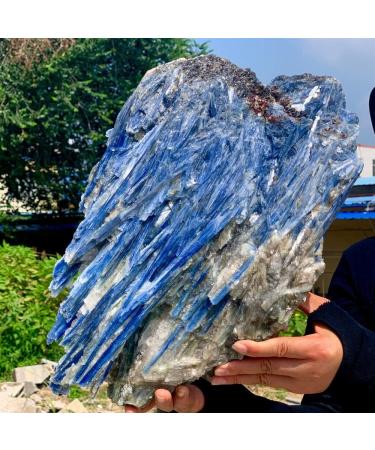 Natural Crystal Rough Natural Kyanite Rough Stone Crystal Home Office Decoration Specimen Furnishings (Size : 800-900g)