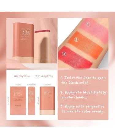 Lovelycat On the Go Makeup Blush Stick Long Lasting Natural Nude Makeup Tinted Moisture Stick Shadow Lips Cheek Waterproof Creamy Makeup Long Lasting Natural Nude Makeup for All Skin (pink) - Buy Online on GoSupps.com