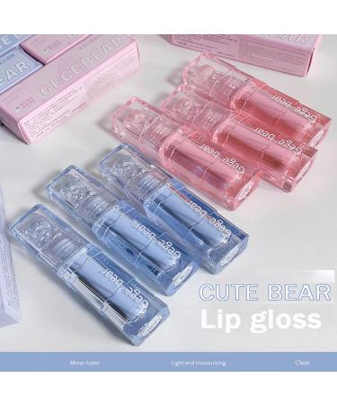 6 Colors Bear Hydrating Lip Gloss Set | Natural Plumping Lip Stain & Moisturizing Liquid Lipstick for Women & Girls - Buy Online on GoSupps.com