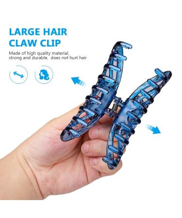 Transparent Blue Large Resin Hair Claw Clip for Women - Stylish Hair Accessories for Every Occasion - Buy Online on GoSupps.com