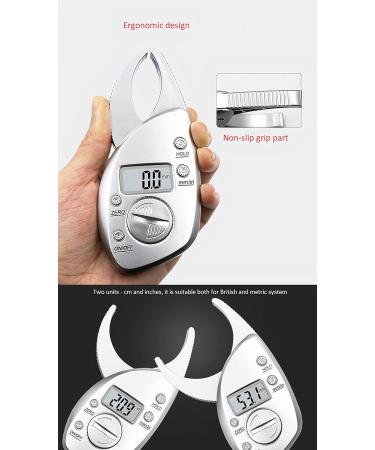 Muscleforge Digital LCD Body Fat Pliers - Accurate Skin Fold Measurement Tool for Men & Women | CR2032 Battery Included - Buy Online on GoSupps.com