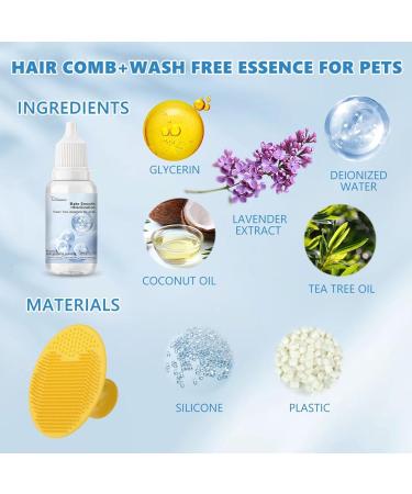 Wash Free Essence for Pets - Leave-in Conditioner & Dog Detangling Spray (2pcs) | Best Tangle Remover for Cats & Dogs - International Shipping Available - Buy Online on GoSupps.com
