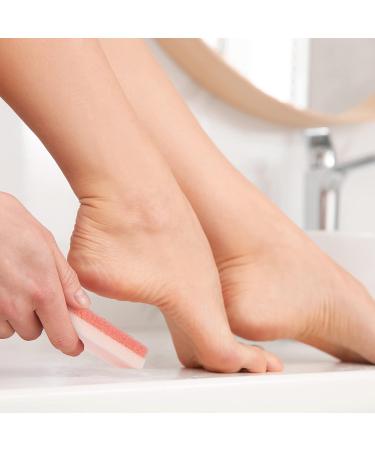 Slick Pumice Stone for Feet Callus Remover - 4 Pack, 2 Colors | Foot Scrub for Pedicure and Dead Skin Removal - Buy Online on GoSupps.com