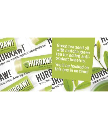 Hurraw! Green Tea Lip Balm 2 Pack: Organic Certified Vegan Cruelty and Gluten Free. Non-GMO 100% Natural Ingredients. Bee Shea Soy and Palm Free. Made in USA - Buy Online on GoSupps.com